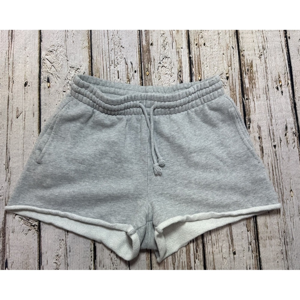 Aritzia TNA Women's XS Sweat Cozy AF Fleece Relaxed Shorts Gray